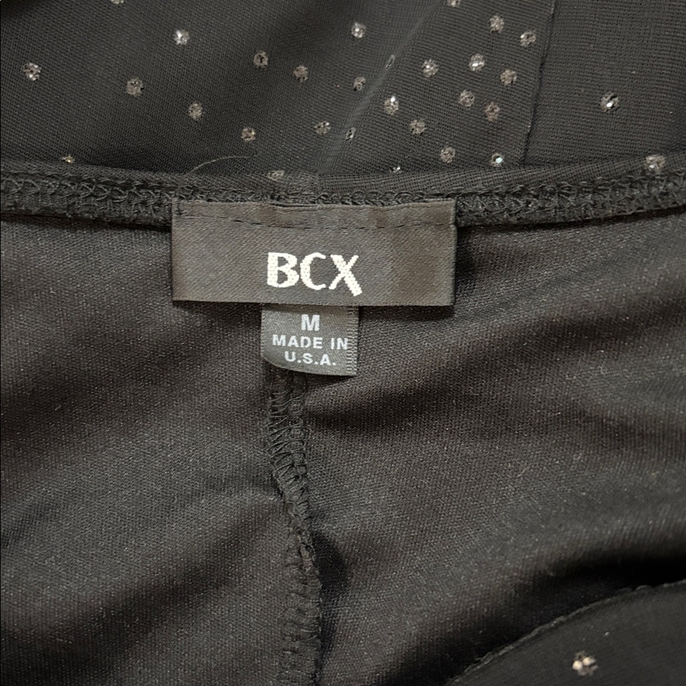 BCX Black Strapless Dress with Bow Detail - Picture 7 of 8
